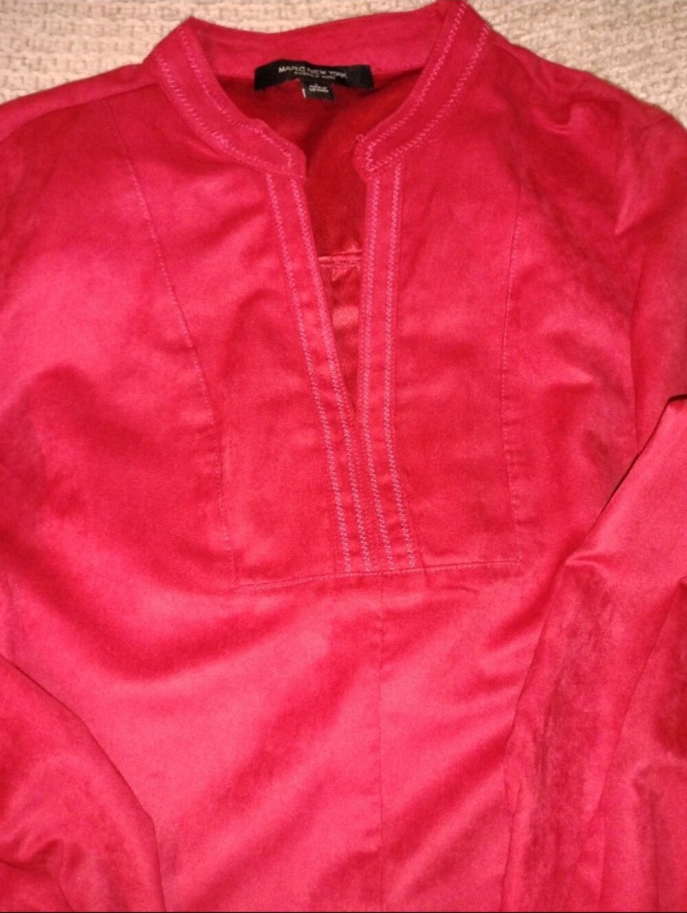 Women's Marc New York Bright Red Tunic Blouses